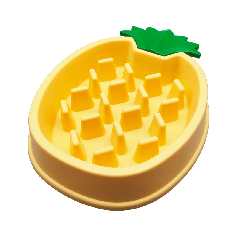 Ananásová miska na pomalé kŕmenie